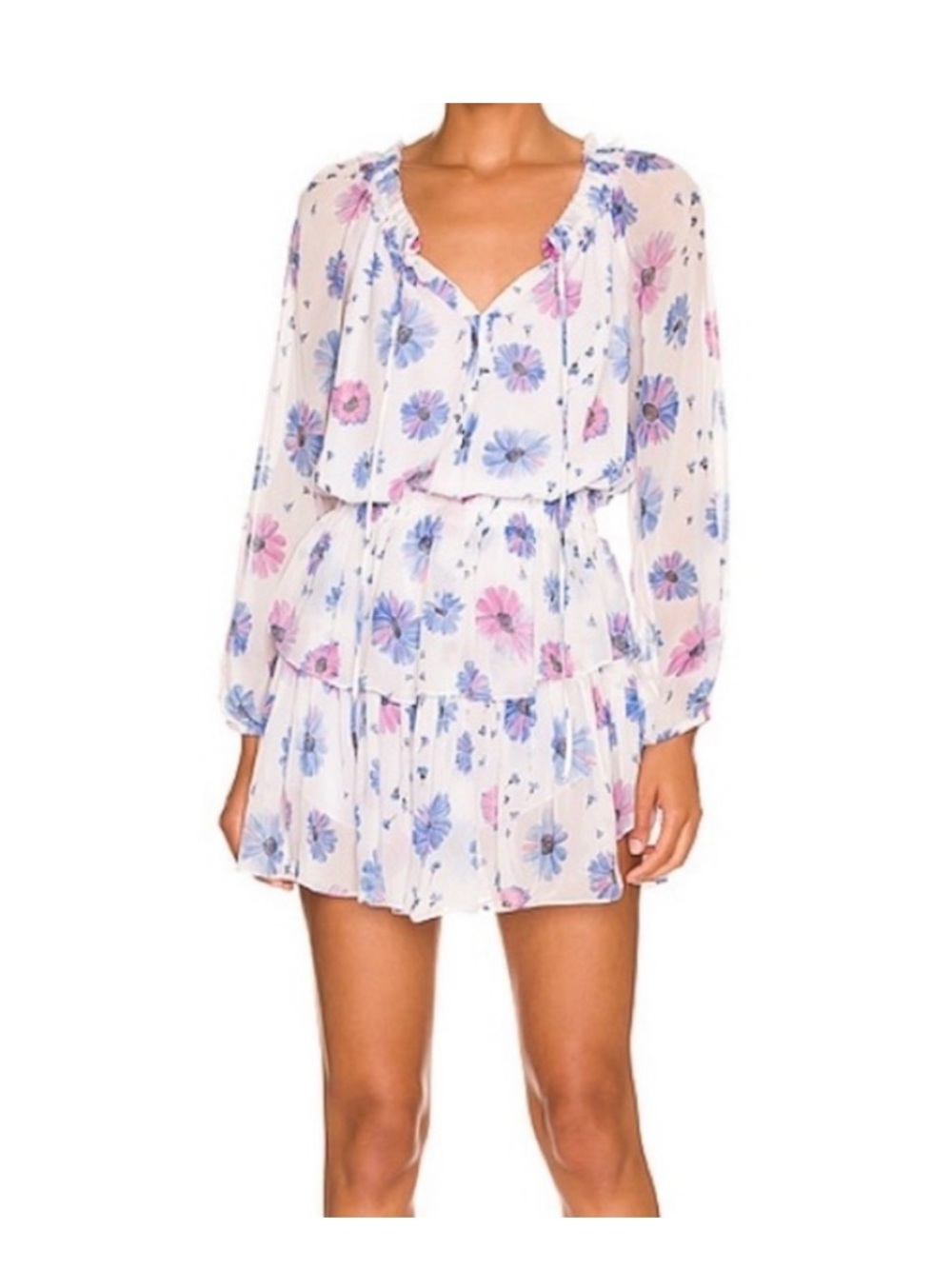 LoveShackFancy Popover cotton candy Mini Dress. NWOT never worn